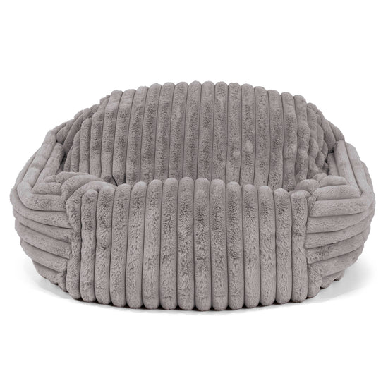 Zitzakfauteuil Sabine - Ultra Pluche Corduroy Grijs 02