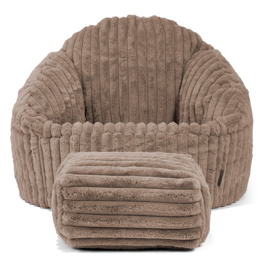 Zitzakstoel Bubble - Ultra Pluche Corduroy Mink 02