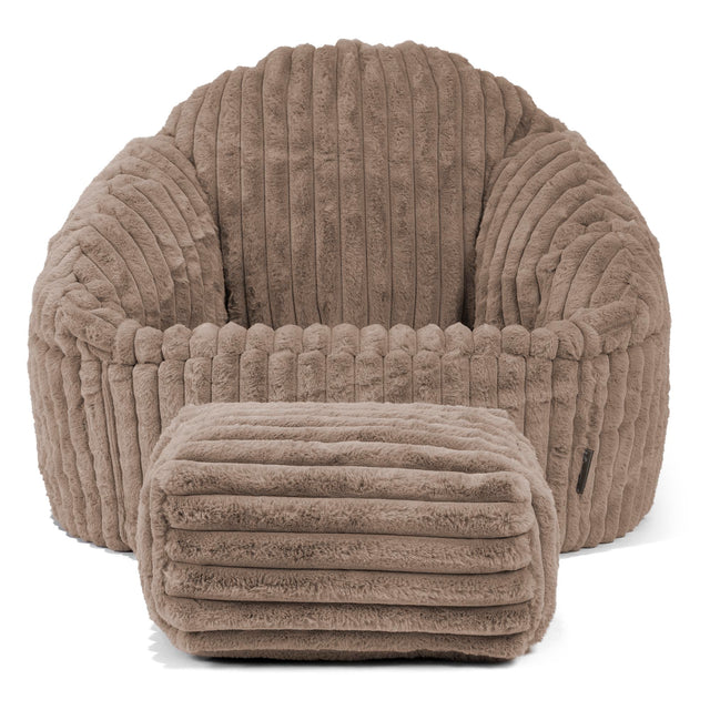 Zitzakstoel Bubble - Ultra Pluche Corduroy Mink 02
