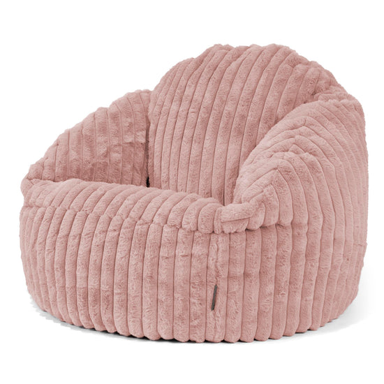 Zitzakstoel Bubble - Ultra Pluche Corduroy Stoffig Roze 04