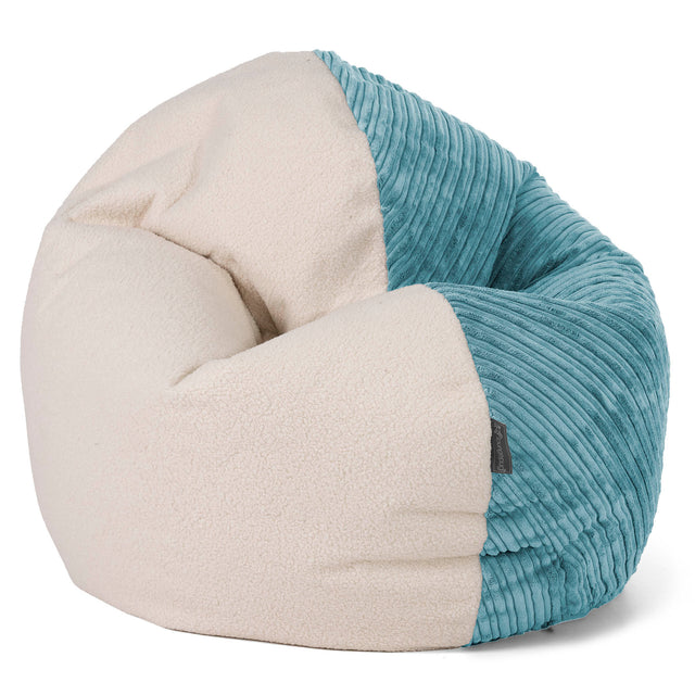 Zitzakstoel Flexforma Junior voor Kinderen 2-14 jaar oud - Boucle & Corduroy Petrol 01