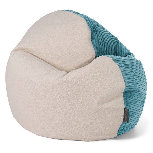 Zitzakstoel Flexforma voor Volwassenen - Boucle & Corduroy Petrol 01
