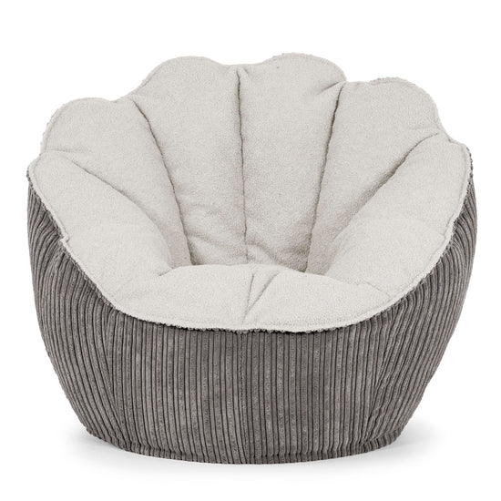 Zitzakstoel Natalia Sacco - Boucle & Corduroy Graphite Grijs 01