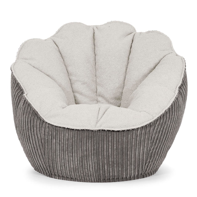 Zitzakstoel Natalia Sacco - Boucle & Corduroy Graphite Grijs 01