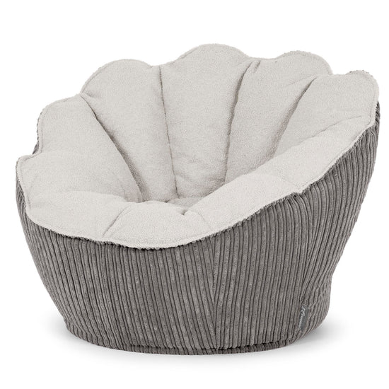 Zitzakstoel Natalia Sacco - Boucle & Corduroy Graphite Grijs 02