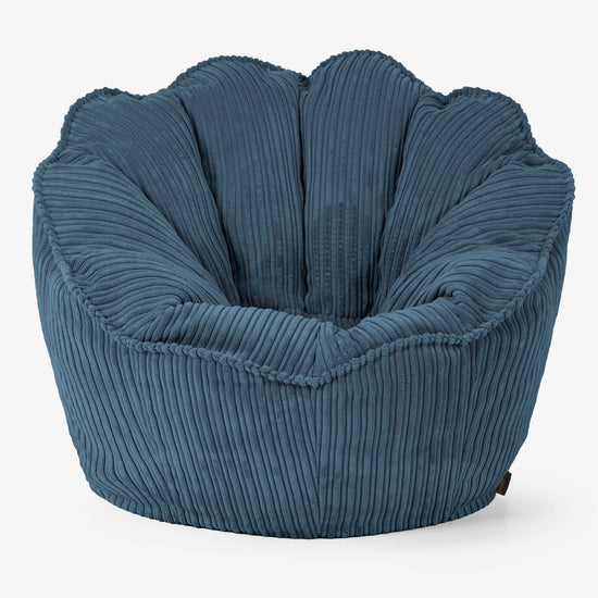 Zitzakstoel Natalia Sacco - Corduroy Marineblauw 01