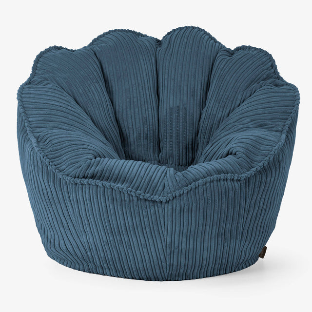 Zitzakstoel Natalia Sacco - Corduroy Marineblauw 01
