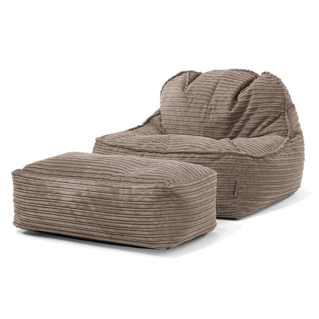 Zitzakstoel Sloucher 2.0 - Corduroy Beigegrijs 02