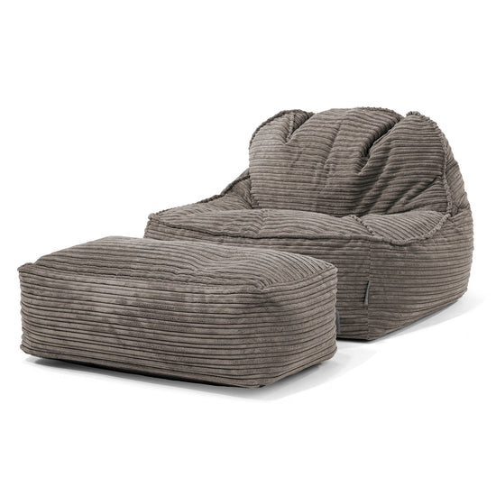 Zitzakstoel Sloucher 2.0 - Corduroy Graphite Grijs 02