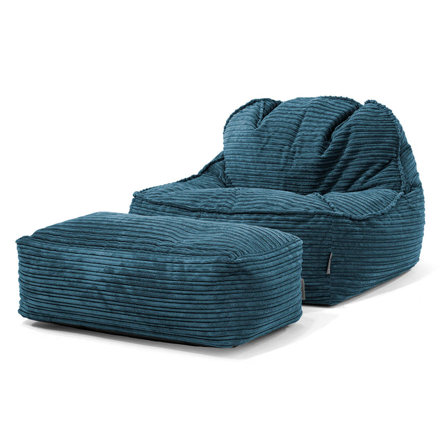 Zitzakstoel Sloucher 2.0 - Corduroy Marineblauw 02