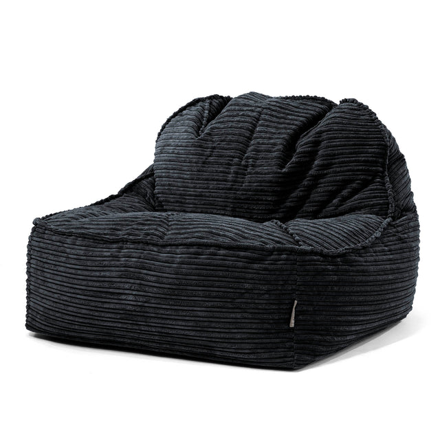 Zitzakstoel Sloucher 2.0 - Corduroy Zwart 01