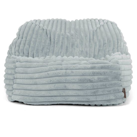 Zitzakstoel Sloucher - Ultra Pluche Corduroy Eendenei Blauw 02