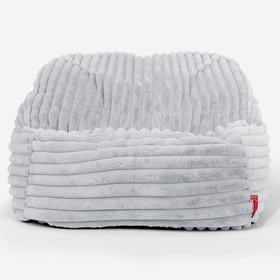 Zitzakstoel Sloucher - Ultra Pluche Corduroy Eendenei Blauw 02