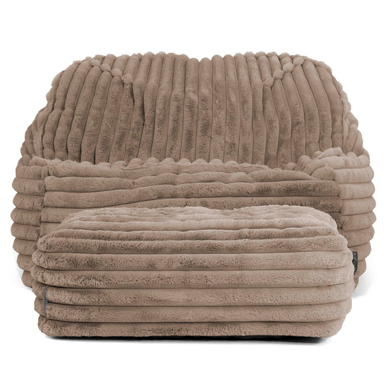 Zitzakstoel Sloucher - Ultra Pluche Corduroy Mink 03