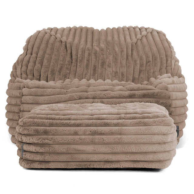 Zitzakstoel Sloucher - Ultra Pluche Corduroy Mink 03
