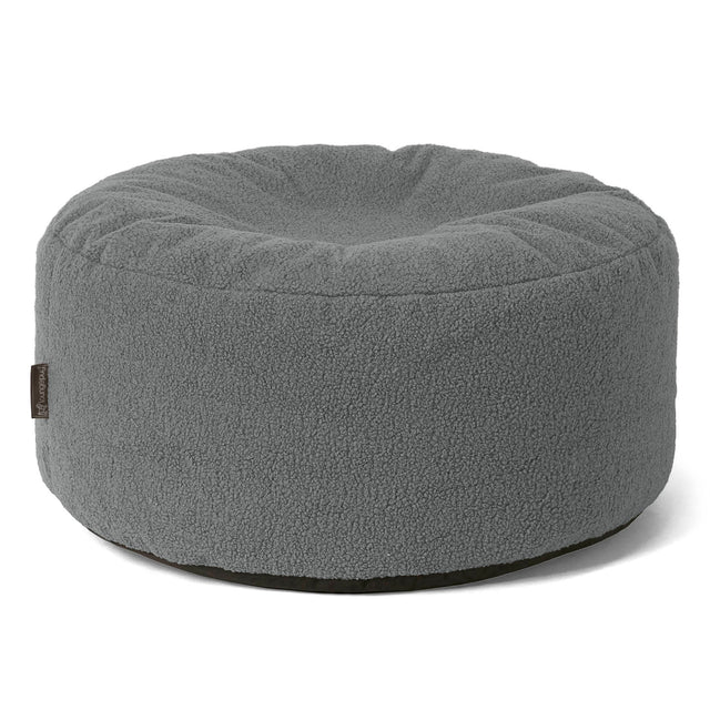 Ronde Poef - Boucle Grijs 01
