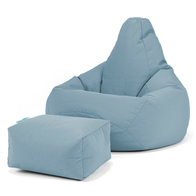 SoleiStorm™ Ultra 2000 h+ Zitzak Gaming Stoel - Olefin Baby Blauw 01