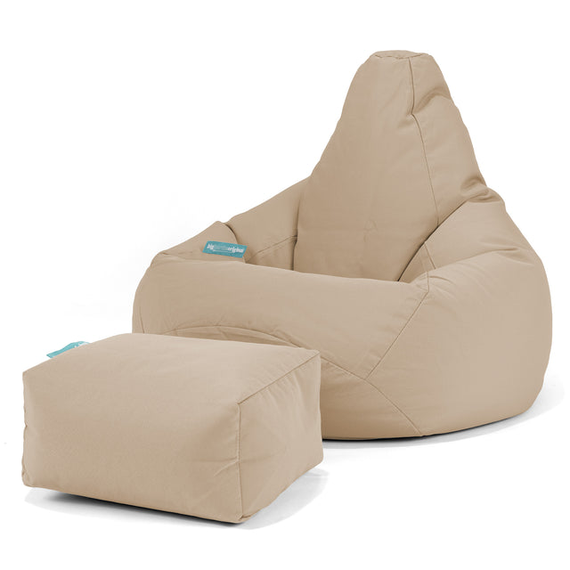 SoleiStorm™ Ultra 2000 h+ Zitzak Gaming Stoel - Olefin Beige 01