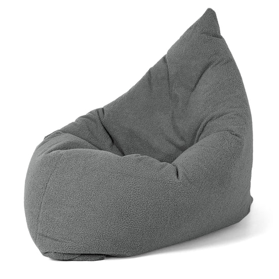Zitzak Vloerkussen XL - Boucle Grijs 02