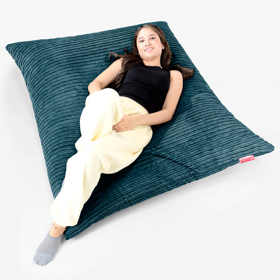 Zitzak Vloerkussen XL - Corduroy Teal 02