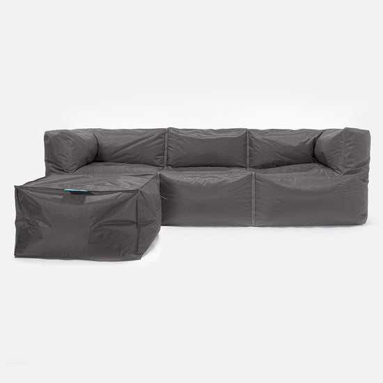 SmartCanvas™ Modulaire Bank Zitzak 3 stuks - Graphite 02