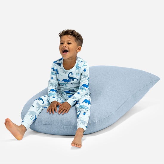 Kinderzitzak Tall 2-6 jaar oud - Stretchy Katoen Baby Blauw 05