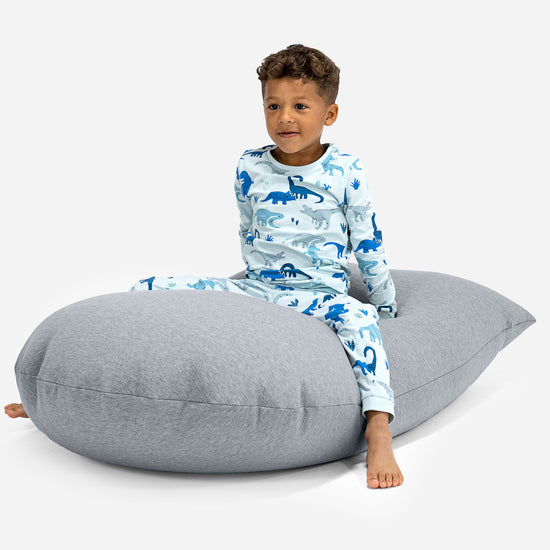 Kinderzitzak Tall 2-6 jaar oud - Stretchy Katoen Lichtgrijs 03