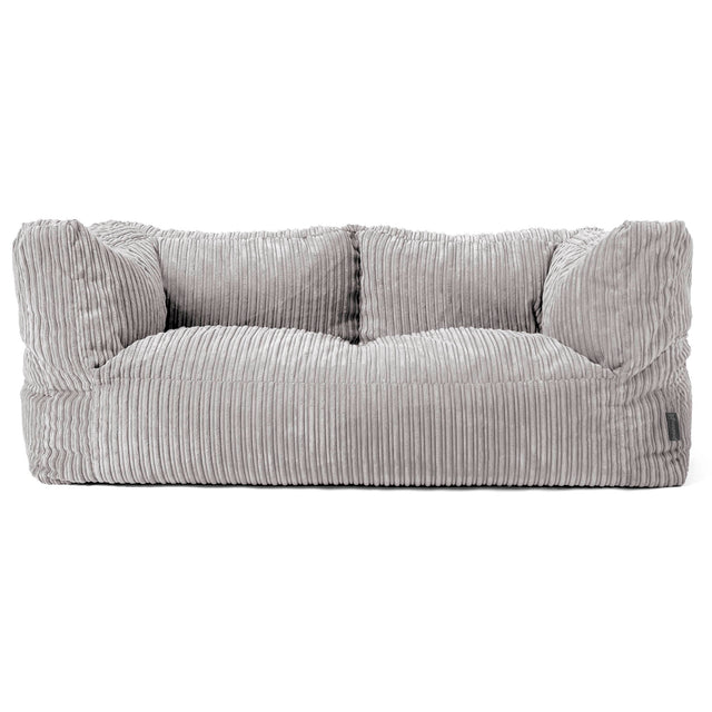 Albert 2-zitsbank Zitzak - Corduroy Aluminium Zilver 01