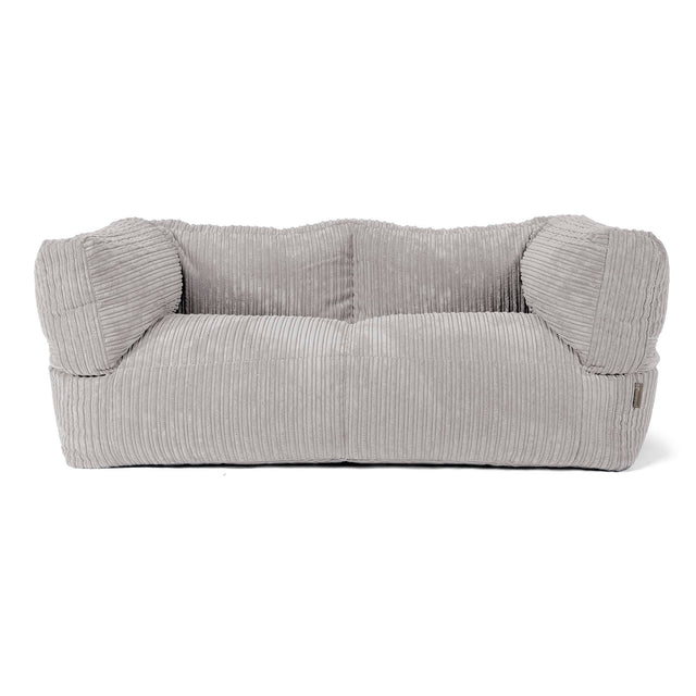 Albert 2-zitsbank Zitzak - Corduroy Aluminium Zilver 01