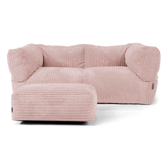 Albert' 2-zitsbank Zitzak - Corduroy Blozen Roze 02