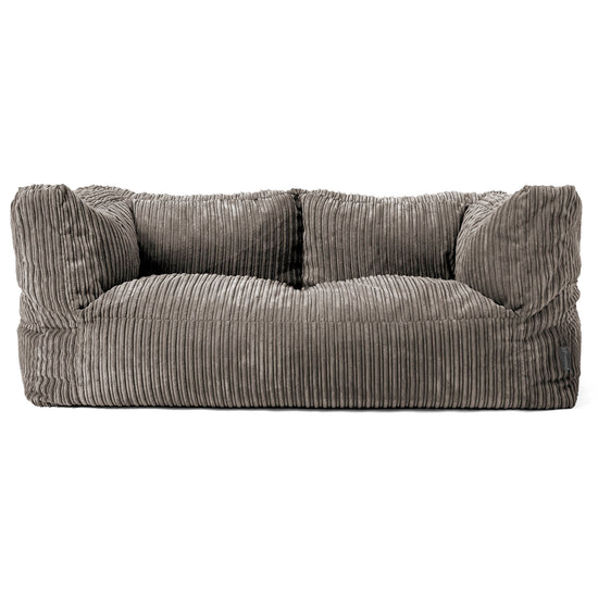 Albert' 2-zitsbank Zitzak - Corduroy Graphite Grijs 01