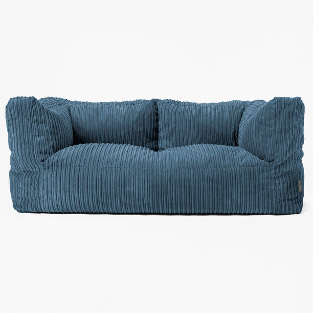 Albert' 2-zitsbank Zitzak - Corduroy Marineblauw 01
