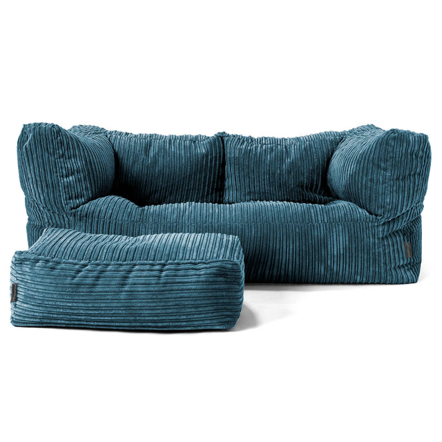 Albert' 2-zitsbank Zitzak - Corduroy Marineblauw 02