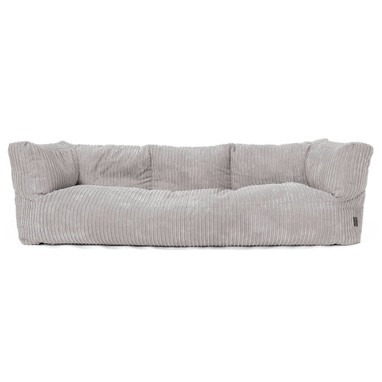 Albert 3-zitsbank Zitzak - Corduroy Aluminium Zilver 01