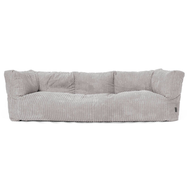 Albert 3-zitsbank Zitzak - Corduroy Aluminium Zilver 01