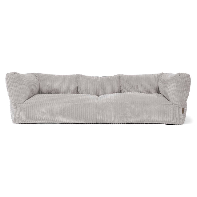 Albert 3-zitsbank Zitzak - Corduroy Aluminium Zilver 01