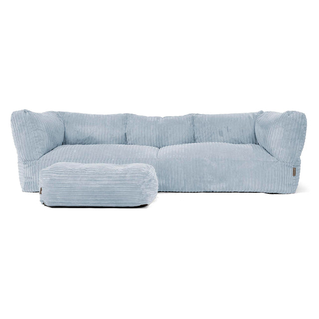 Albert' 3-zitsbank Zitzak - Corduroy Baby Blauw 02