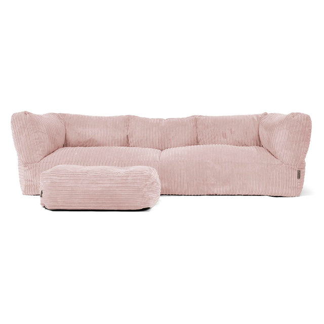 Albert' 3-zitsbank Zitzak - Corduroy Blozen Roze 02