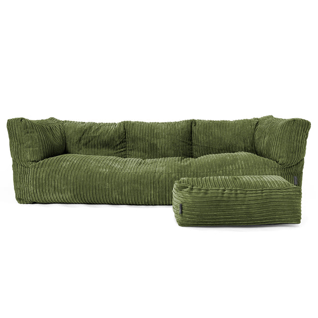 Albert 3-zitsbank Zitzak - Corduroy Bosgroen 02
