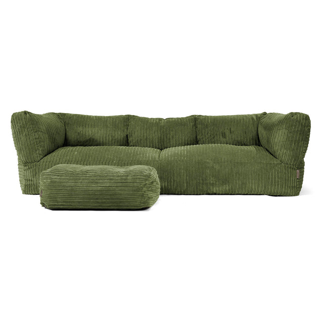 Albert 3-zitsbank Zitzak - Corduroy Bosgroen 02
