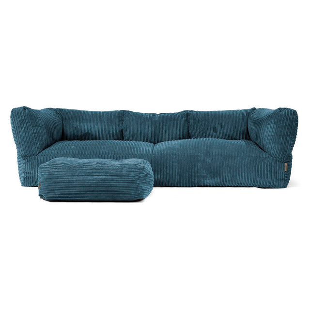 Albert' 3-zitsbank Zitzak - Corduroy Marineblauw 02