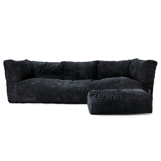 Albert' 3-zitsbank Zitzak - Corduroy Zwart 02