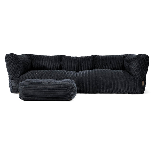 Albert' 3-zitsbank Zitzak - Corduroy Zwart 02