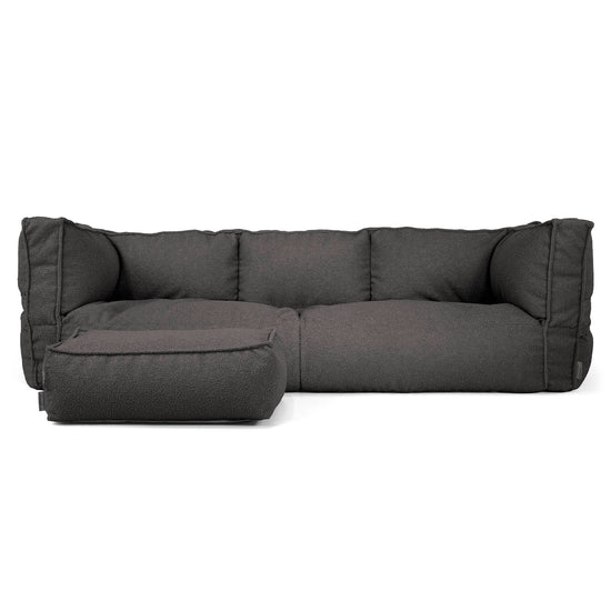 Albert 3-zitsbank Zitzak - Boucle Graphite Grijs_02