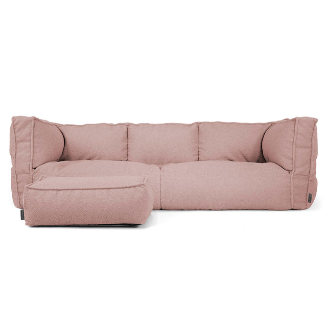 Albert 3-zitsbank Zitzak - Boucle Roze_02