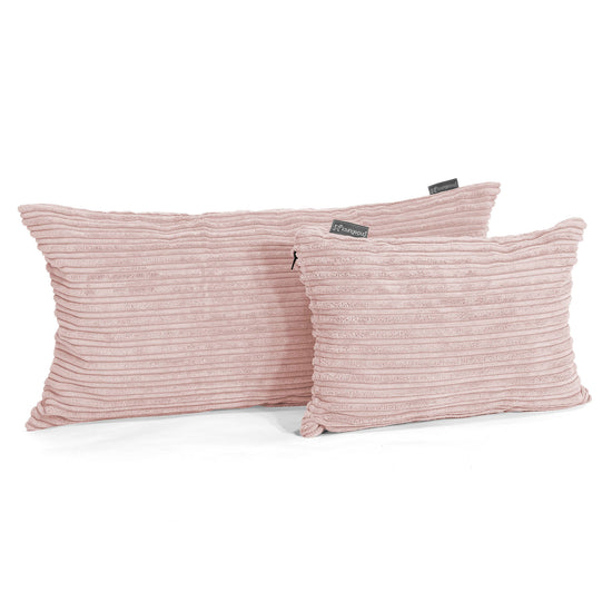CloudSac 50 Gigantische Kussen met Vezel-latex Vlokvulling 40 x 80cm - Corduroy Blozen Roze 03
