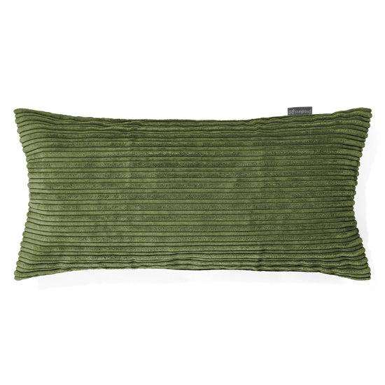 Gigantische Kussenhoes 40 x 80cm - Corduroy Bosgroen 01