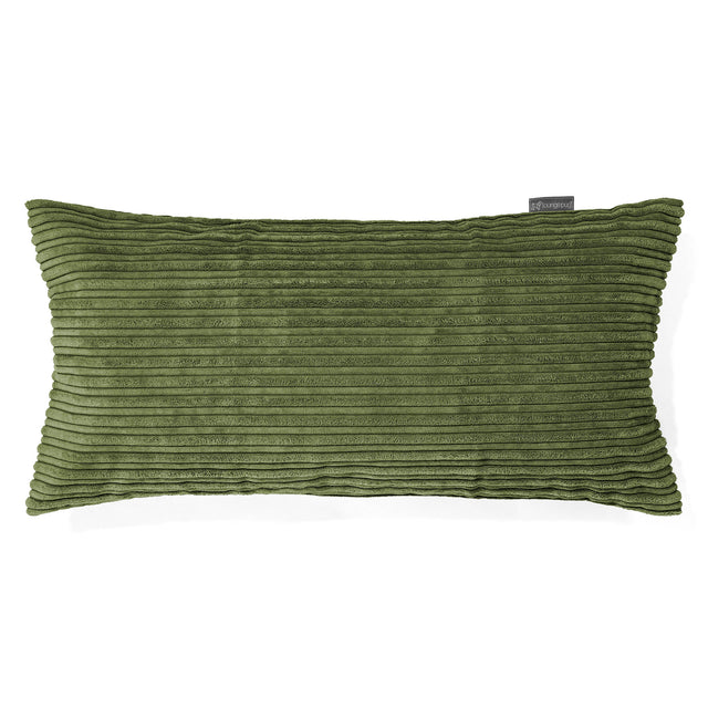 Gigantische Kussenhoes 40 x 80cm - Corduroy Bosgroen 01