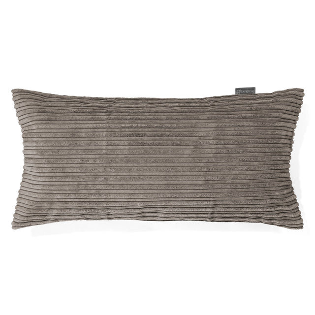 CloudSac 50 Gigantische Kussen met Vezel-latex Vlokvulling 40 x 80cm - Corduroy Graphite Grijs 01