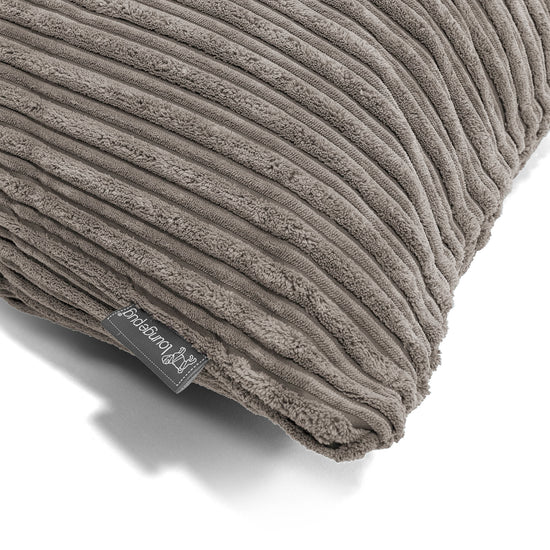 CloudSac 50 Gigantische Kussen met Vezel-latex Vlokvulling 40 x 80cm - Corduroy Graphite Grijs 02